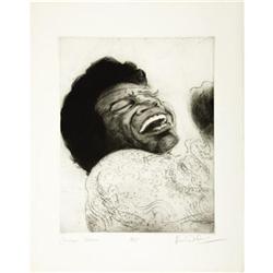 James Brown Artist's Proof by Ronnie Wood