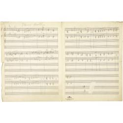 Duke Ellington - "Stormy Weather," Hand Written