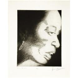 Billie Holliday Artist's Proof by Ronnie Wood