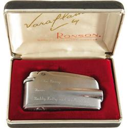 Cigarette Lighter from Buddy Holly. A silver "Va
