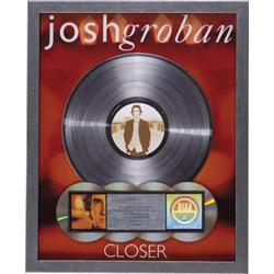 Josh Groban "Closer" RIAA Multi-Platinum Award