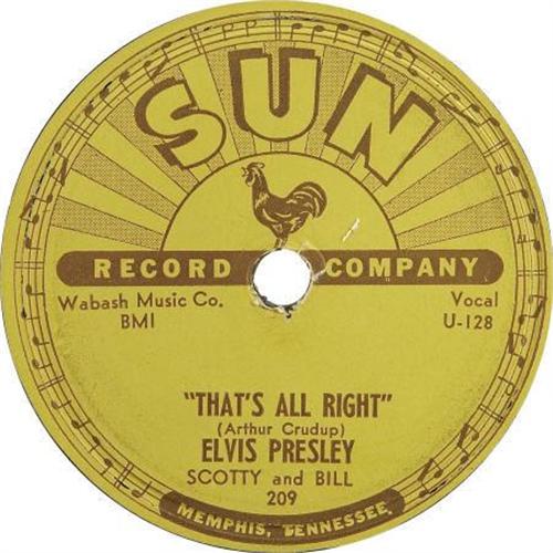 Elvis Presley That S All Right 78 Sun 9 19
