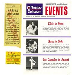 Elvis Presley Nassau Coliseum Ticket Stub, Parki