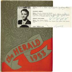Elvis Presley-Signed High School Yearbook