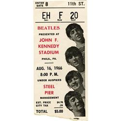 Beatles Kenndy Stadium 1966 Ticket Stub