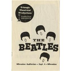 Rare Beatles Program, Sept. 1964, Milwaukee