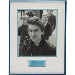 George Harrison Framed Autograph