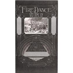 Charlatans "Fire Dance" Carousel Concert Poster