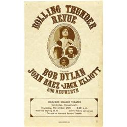 Bob Dylan "Rolling Thunder Revue" Harvard Square