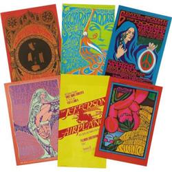 Fillmore Concert Postcard Group (Bill Graham, 1