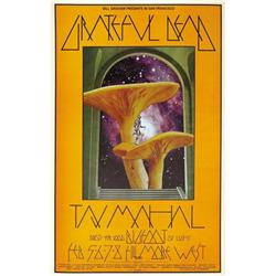 Grateful Dead/Taj Mahal Fillmore West Concert Po