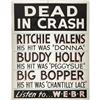 Image 1 : Buddy Holly, Ritchie Valens, Big Bopper "Dead in