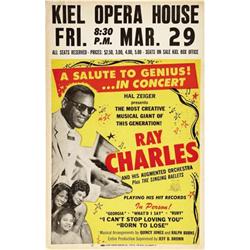 Ray Charles Kiel Opera House Concert Window Card