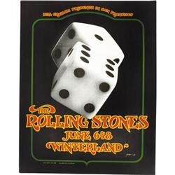 Rolling Stones Winterland Concert Poster BG-289