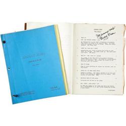 Two Early Barnaby Jones Scripts, Both Signed by