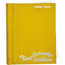 Buddy Ebsen's Bound and Signed Script