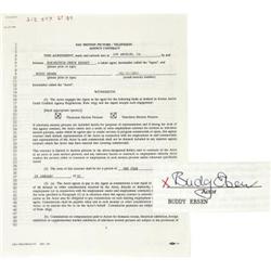 Buddy Ebsen Signed SAG and AFTRA Contracts. Budd