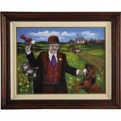 Buddy Ebsen "Sunday in the Park" Painting