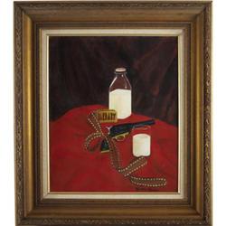 Buddy Ebsen "Barnaby Jones" Book Cover Painting