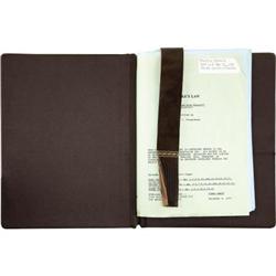 Buddy Ebsen's Hard-Bound Script for "Burke's Law