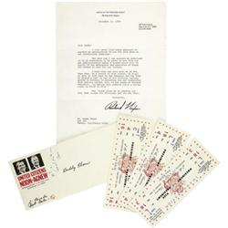 Nixon Signed Letter to Ebsen & Inauguration Tkts