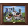 Image 1 : Buddy Ebsen Original "Spring Bath" Painting