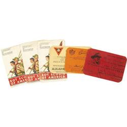 Bobby Driscoll's Boy Scout Cards and Others