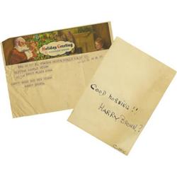 Greta Garbo Sends Christmas Greetings