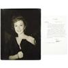 Image 1 : Susan Hayward Signed Letter & Unpublished Photo