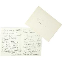 Katharine Hepburn Handwritten Letter