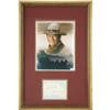 Image 1 : John Wayne Autograph Display with Photo