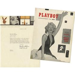 Playboy 1st Issue with Letter Signed Hugh Hefner