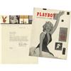 Image 1 : Playboy 1st Issue with Letter Signed Hugh Hefner