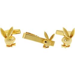 Playboy - Vintage Bunny Cufflinks and Tie Clip (