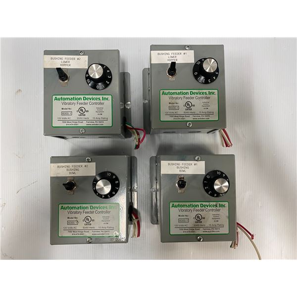 (4) Automation Devices Vibratory Feeder Controllers