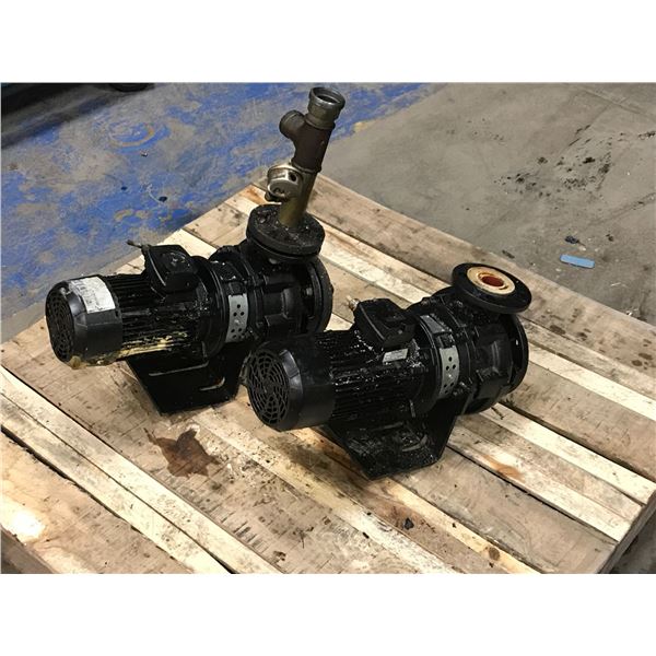 (2) KSB ETB 065-040-160 GG AA01G2 B PUMP W/ SIEMENS 1LE10030DB322GB4-Z MOTOR