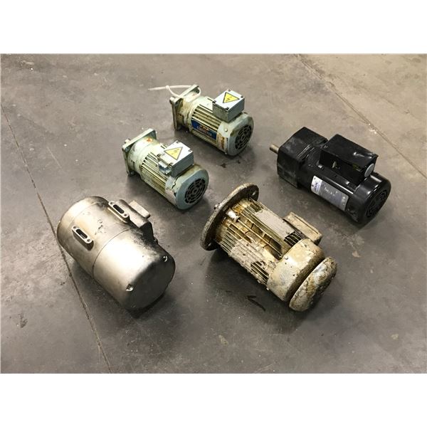 Lot of (5) Misc. Motors