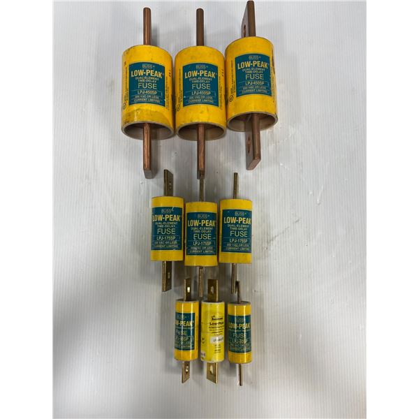 Lot Of (9) Low Peak Fuses