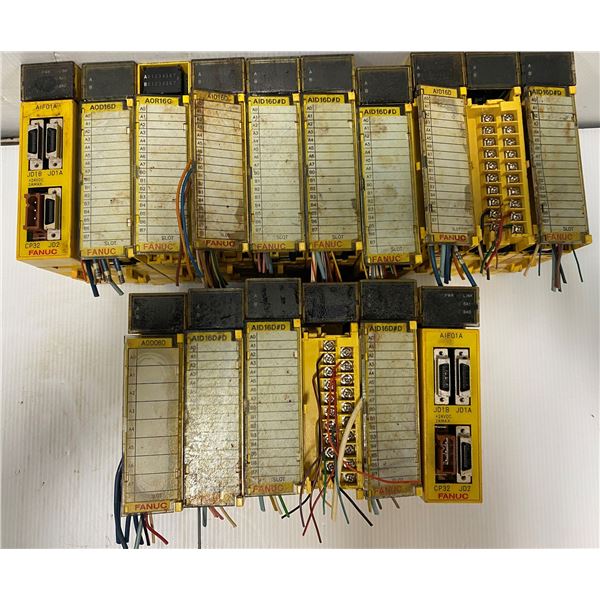 Lot Of (16) Misc Fanuc Modules