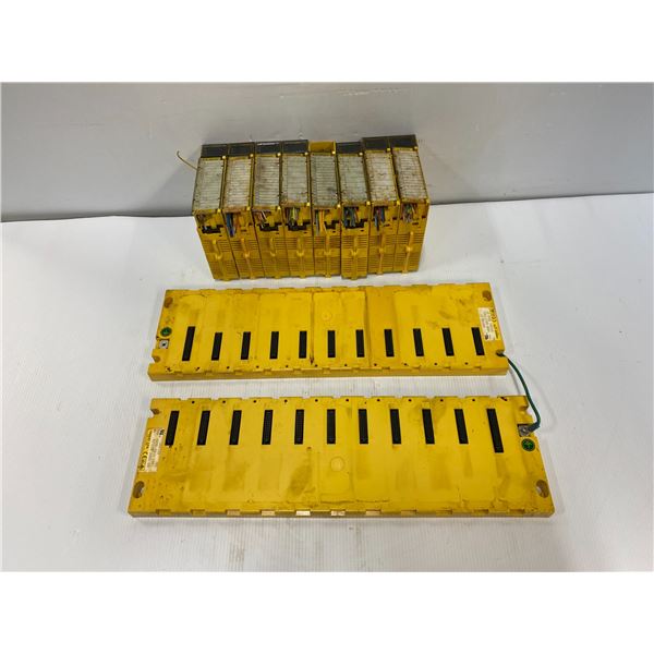 Lot Of (2) Fanuc Racks With (8) Modules