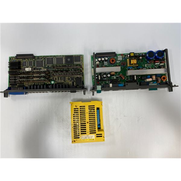 Lot Of (2) Fanuc Cards With (1) Module