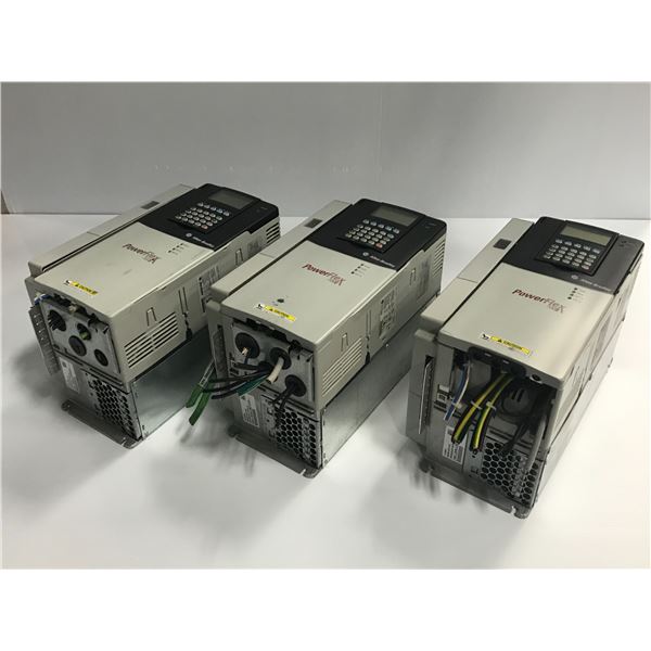 (3) Allen Bradley 20D D 022 A 3 EYNADACE Power Flex 700