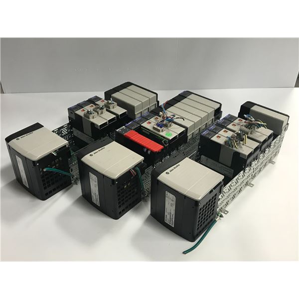 (3) Allen Bradley 1756-A10 10-Slot Chassis W/ Modules