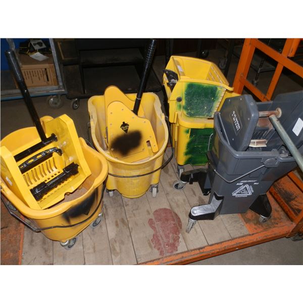 4 Mop Buckets