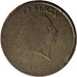 1793 Chain 1C Periods Good 6 PCGS