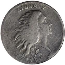 1793 Wreath Cent, Vine and Bars ANACS S-6