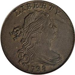 1798 1C Second Hair Style AU58 PCGS
