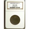 Image 1 : 1839 1C Booby Head MS62 Brown NGC