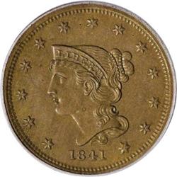 1841 1C PR65 Brown PCGS