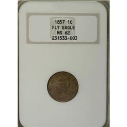1857 1C MS62 NGC